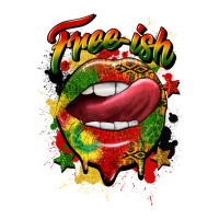 Free Ish Juneteenth Lips Zipper Hoodie | Teevron