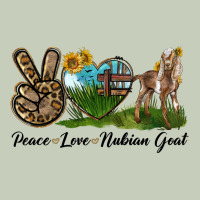 Peace Love Nubian Goat Ladies Tee | Teevron