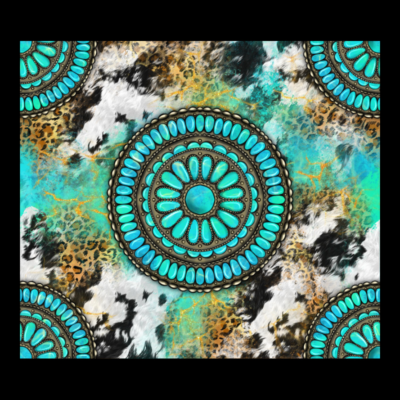 Gemstone Leopard Cowhide Heavy Core Tee by NancyCooperArtShop | Teevron
