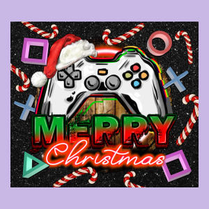 Gamer Merry Christmas Heavy Core Tee Designed By Nancycooperartshop