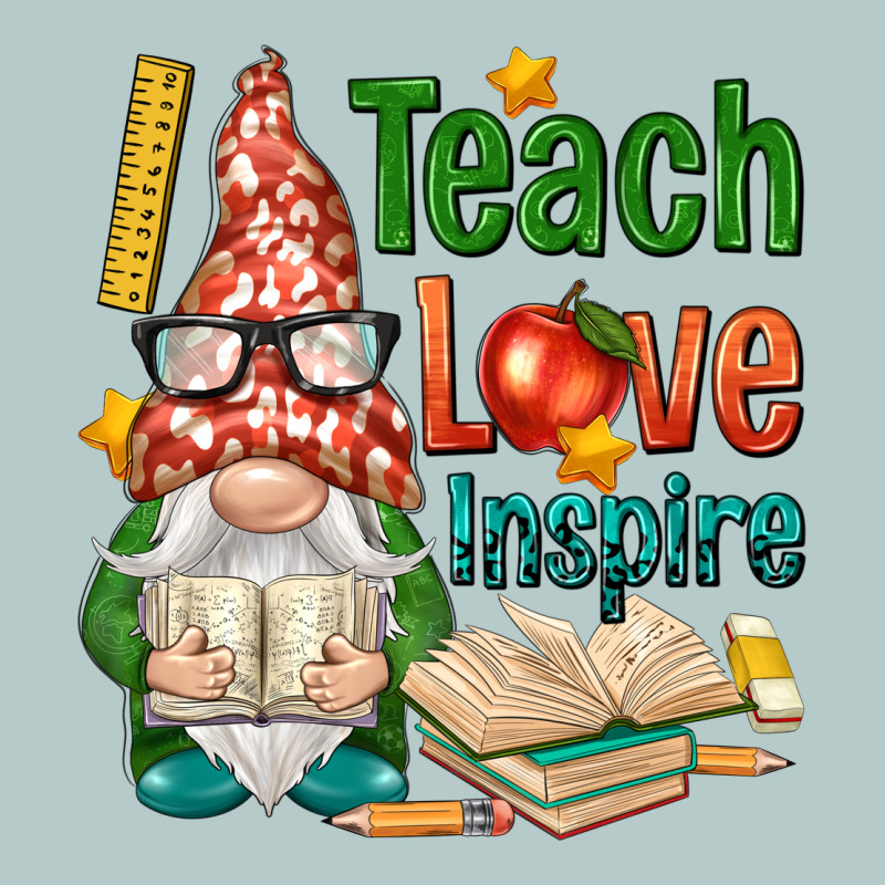Gnome Teach Love Inspire Heavy Core Tee by NancyCooperArtShop | Teevron