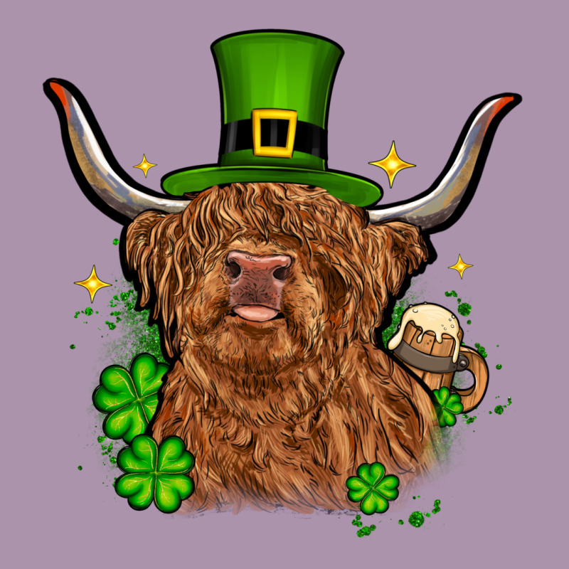 St. Patrick's Day Cow Heavyweight Hoodie by OliviaCreatesArt | Teevron