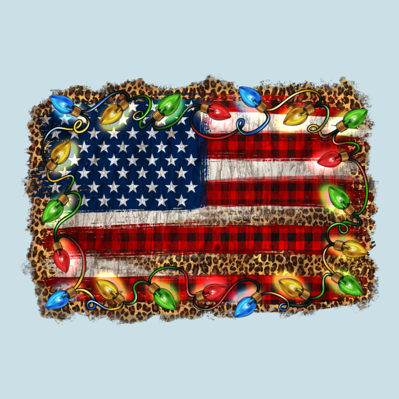 Christmas American Flag Background Ladies Tee by Jasminsmagicworld | Teevron