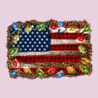 Christmas American Flag Background Ladies Tee | Teevron