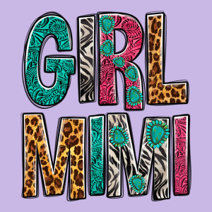 Girl Mimi Heavy Core Tee Designed By Nancycooperartshop