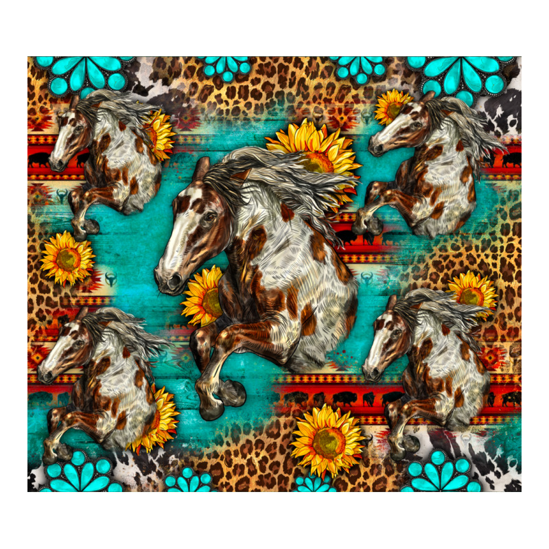 Mustang Horse Western Premium Tee by LillyAllenDesigns | Teevron