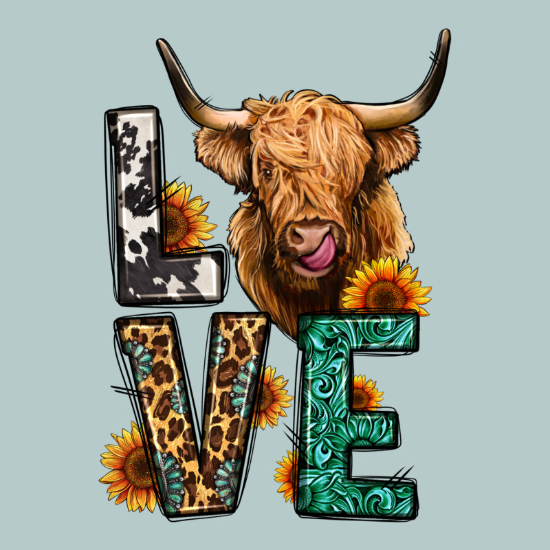 Love Long Haired Cow Heavy Core Tee by Jasminsmagicworld | Teevron