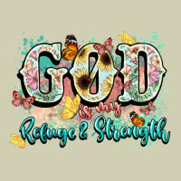 God Is My Refugee And Strength Heavy Core Tee | Teevron