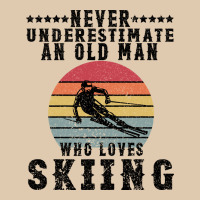 Never Underestimate An Old Man Who Loves Skiing Heavyweight Sweatshirt | Teevron
