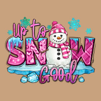 Up To Snow Good Pink Christmas Winter Snowman Vintage Tee | Teevron