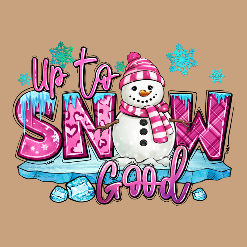 Up To Snow Good Pink Christmas Winter Snowman Vintage Tee by MaliasSmallBusiness | Teevron