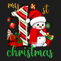 My 1 St Christmas With Cute Snowman Bbs Classic Tee | Teevron