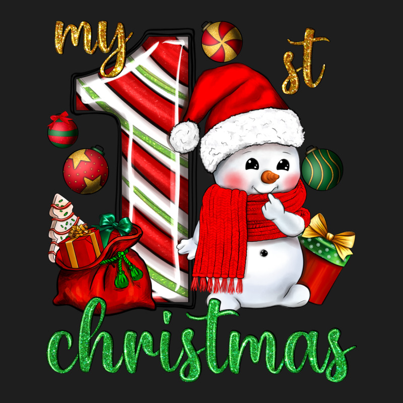 My 1 St Christmas With Cute Snowman Bbs Classic Tee by BundleAndBundleShop | Teevron
