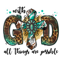 with god all things are possible gemstone cross | Teevron