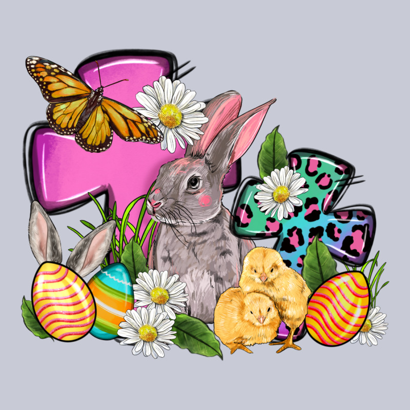 Easter Rabbits And Cross Heavyweight Hoodie by OliviaCreatesArt | Teevron