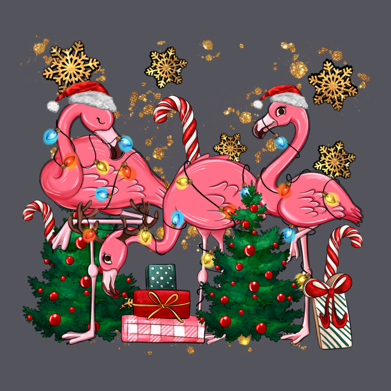 Christmas Flamingos Vintage Hoodie by MaliasSmallBusiness | Teevron