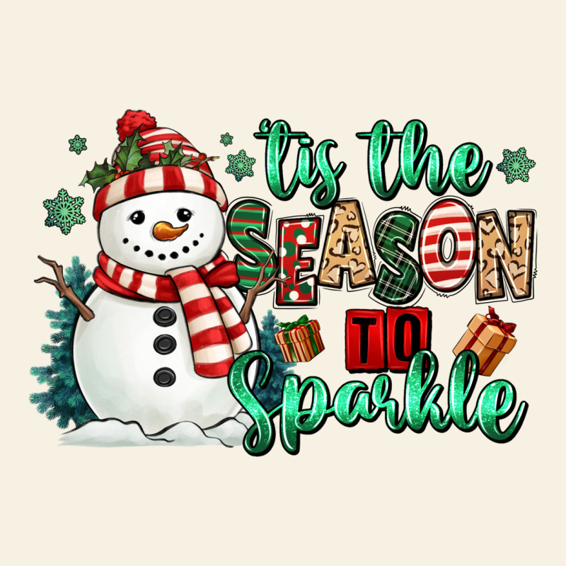 Tis The Season To Sparkle Snowman Vintage Tee by MaliasSmallBusiness | Teevron