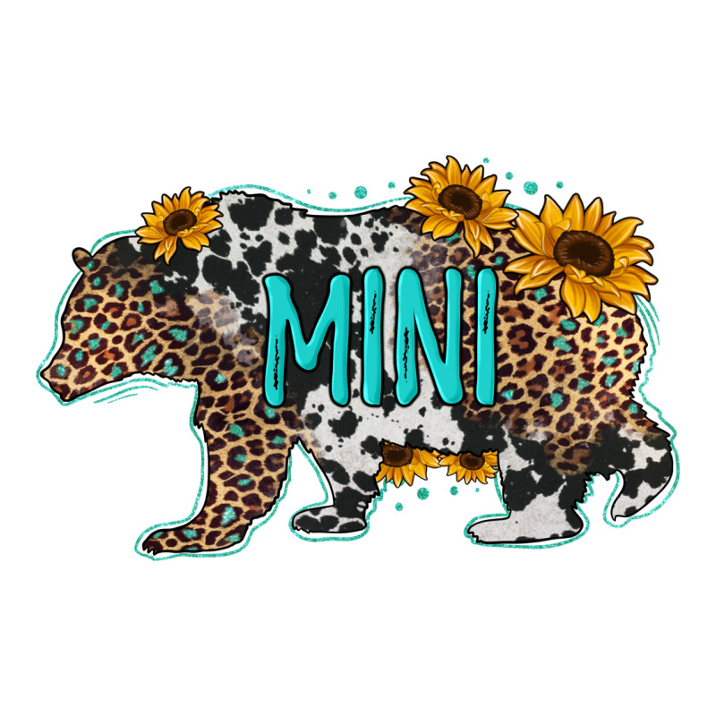 Baby Bear Mini Sunflowers Leopard Cowhide Mother's Day Ladies Tee by Jasminsmagicworld | Teevron