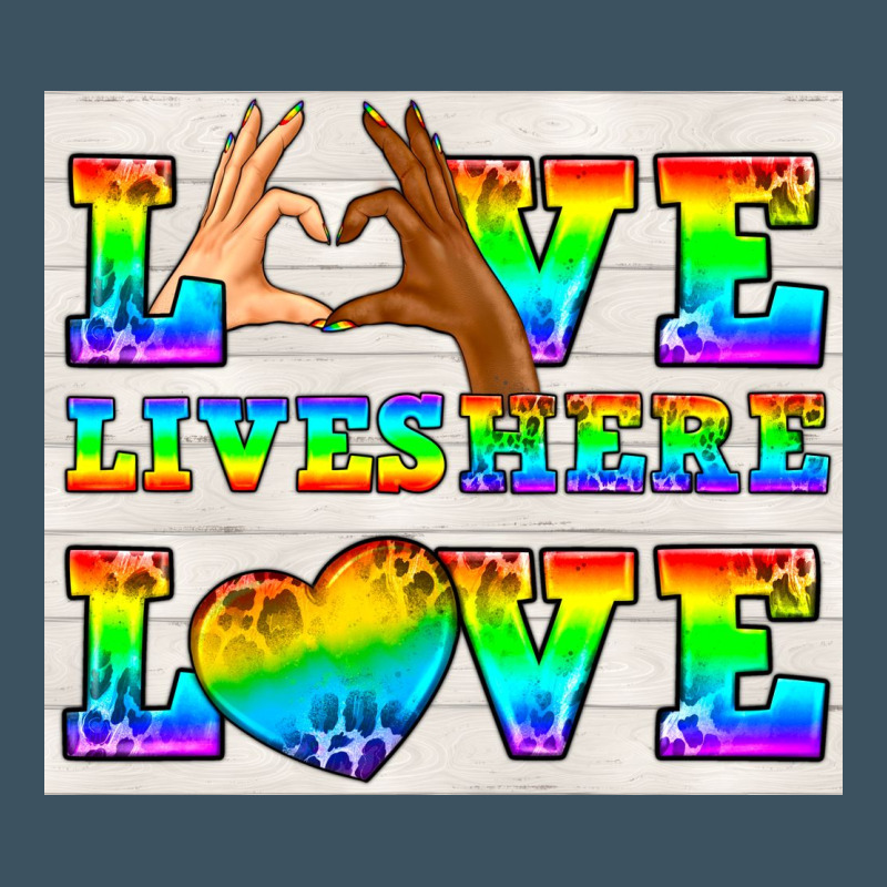 Western Lgbtq+ Love Lives Here Tumbler Urban Heavy Tee by BundleAndBundleShop | Teevron