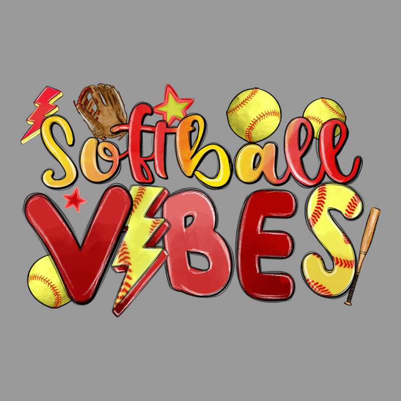 Softball Vibes Vintage Hoodie by MaliasSmallBusiness | Teevron
