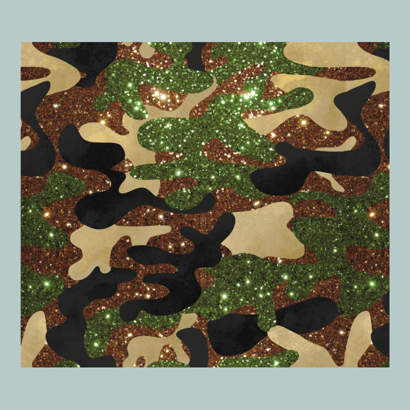 Camouflage Glitter Heavy Core Tee by BarkalooDesign | Teevron
