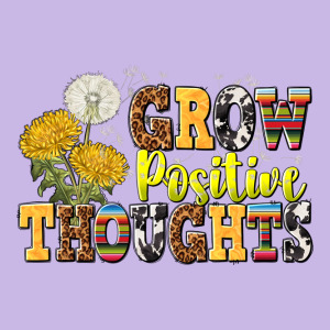 Grow Positive Thoughts Heavy Core Tee Designed By Nancycooperartshop