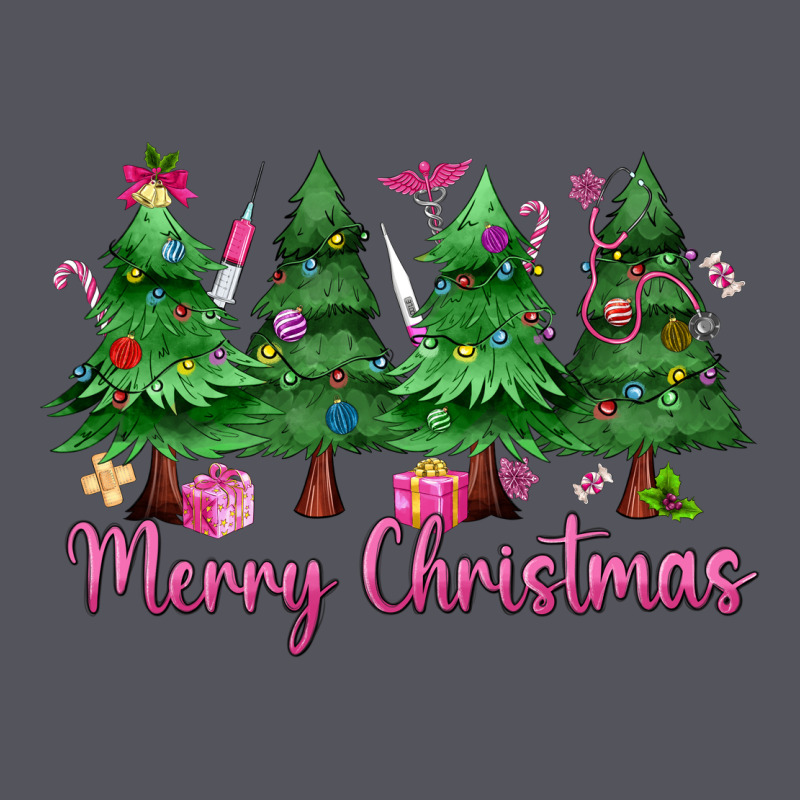Merry Christmas Nurse Trees Vintage Hoodie by MaliasSmallBusiness | Teevron