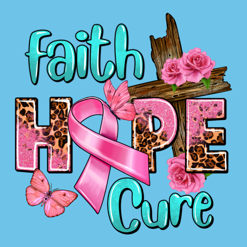 Faith Hope Cure Breast Cancer Premium Sweatshirt by FaDigitalArtStudio | Teevron
