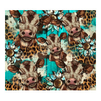 western cowhide sunflower baby cow | Teevron
