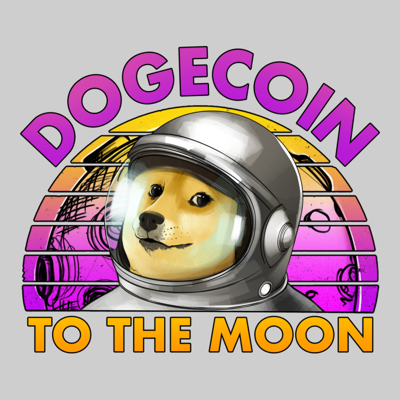 Doge Coin To The Moon 80's Retro Sunset Premium Tee by Jasminsmagicworld | Teevron