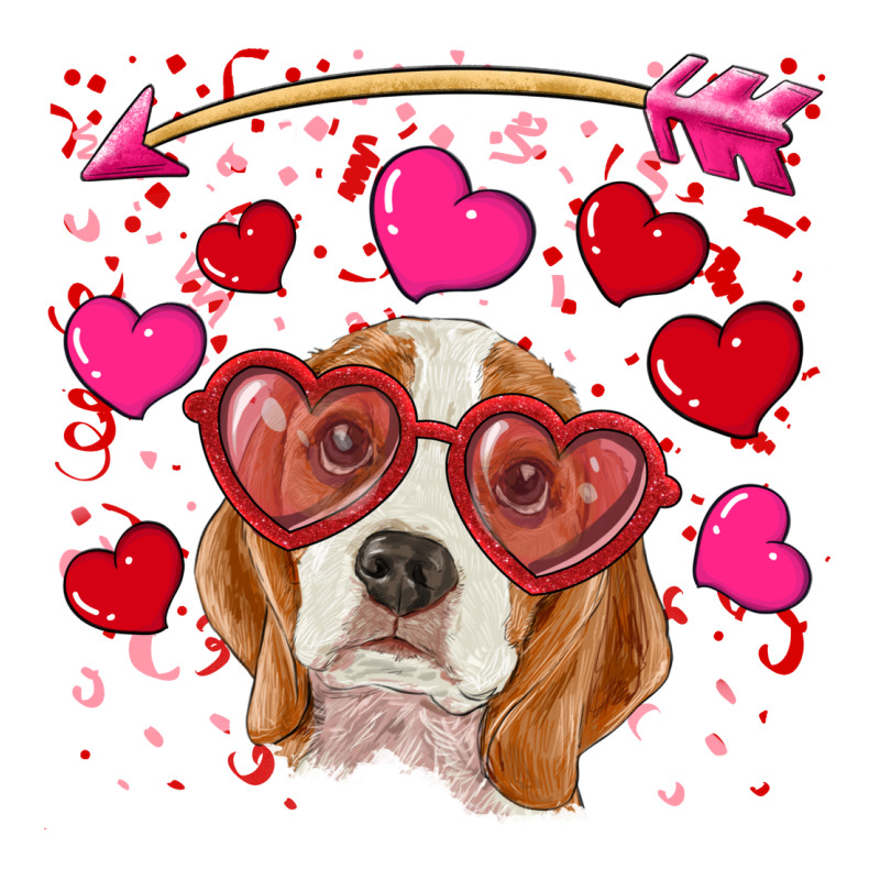 Valentines Day  Beagle Ladies Tee by RanaPortraitStore | Teevron