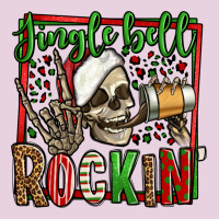 Jingle Bell Rockin Skeleton Christmas Ladies Tee | Teevron