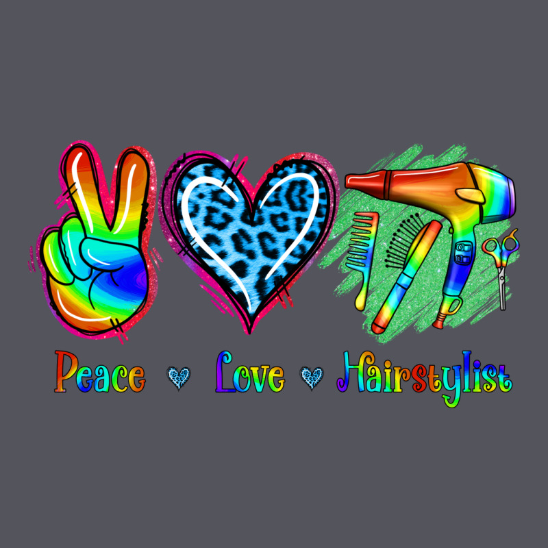 Peace Love Hairstylist Vintage Hoodie by Jasminsmagicworld | Teevron