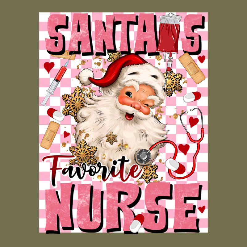 Santas Favorite Nurse Vintage Hoodie by MaliasSmallBusiness | Teevron