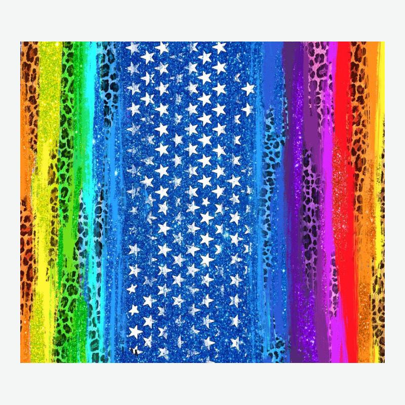 Lgbtq+ Pride American Flag Tumbler Urban Heavy Tee by BundleAndBundleShop | Teevron