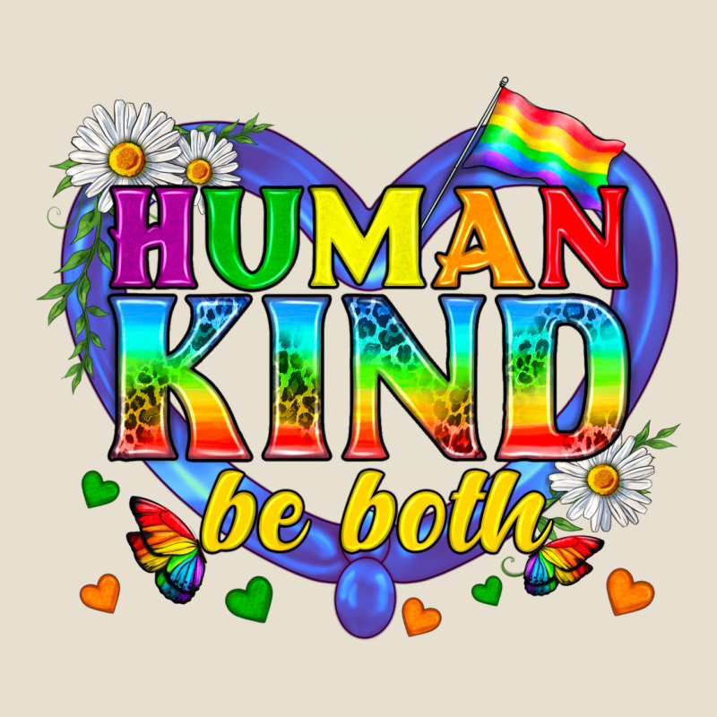 Lgbtq Pride Human Kind Be Both Urban Heavy Tee by BundleAndBundleShop | Teevron