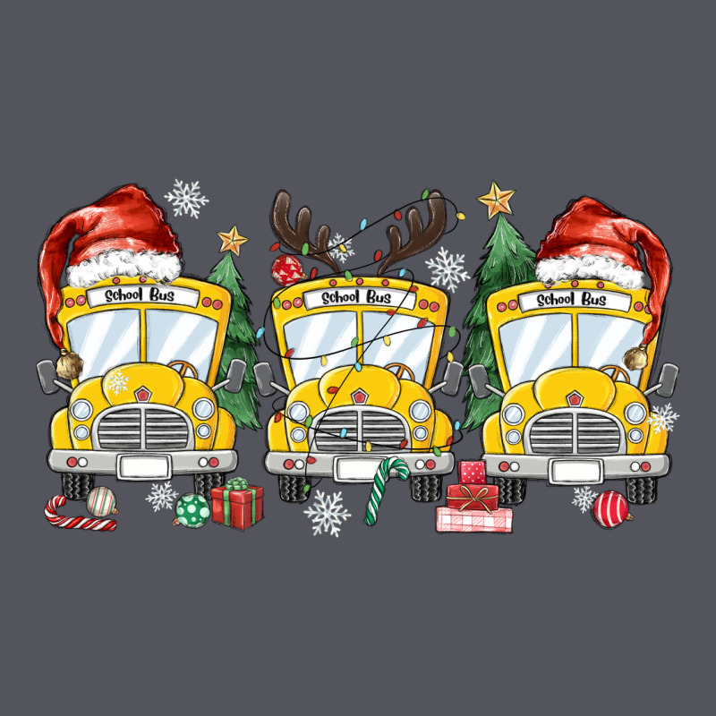 Christmas School Bus Vintage Hoodie by MaliasSmallBusiness | Teevron