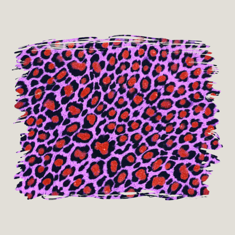 Lilac Leopard With Red Glitter Heavy Core Tee by Artiststas | Teevron
