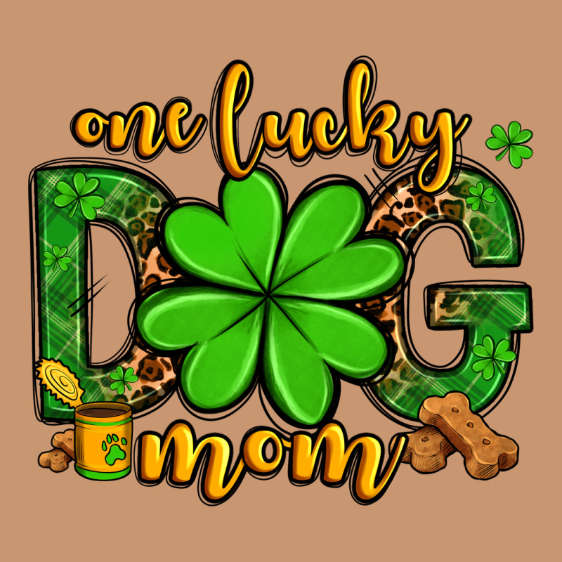 One Lucky Dog Mom St. Patrick's Heavyweight Hoodie by OliviaCreatesArt | Teevron