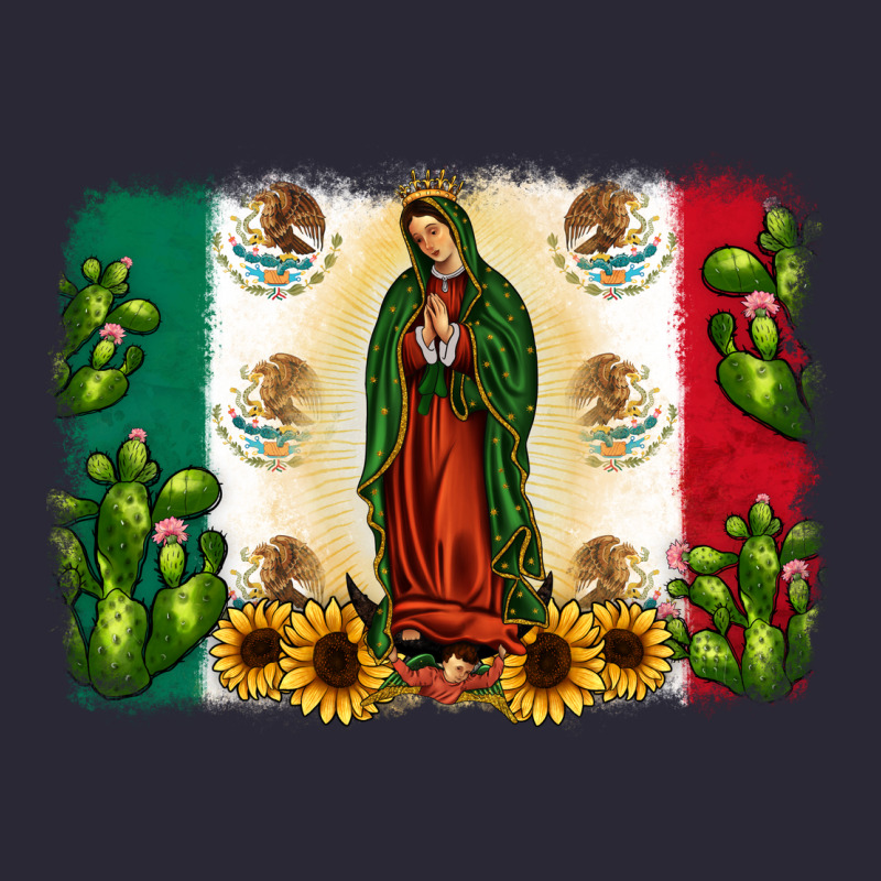 Mexican Flag Our Lady Of Guadalupe Vintage Tee by JahusDesignShop | Teevron