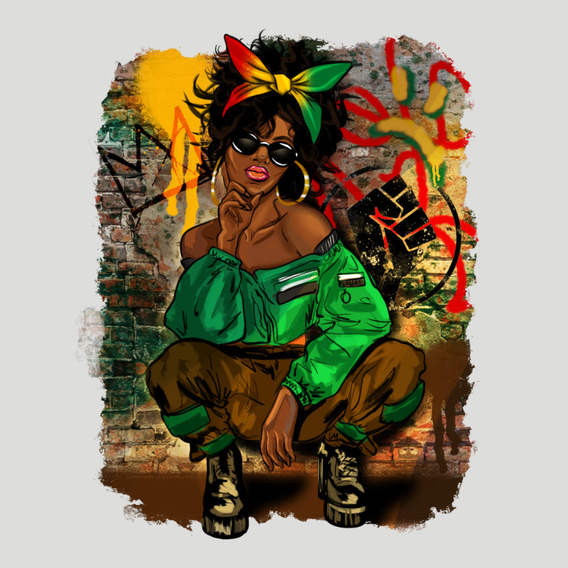 Juneteenth Black Woman Fashion Girl Zipper Hoodie by CowGirlArtShop | Teevron