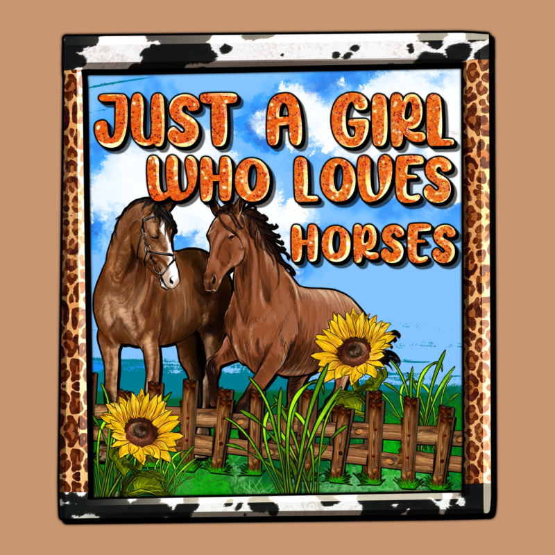 Western Just A Girl Who Loves Horses Heavyweight Hoodie by OliviaCreatesArt | Teevron