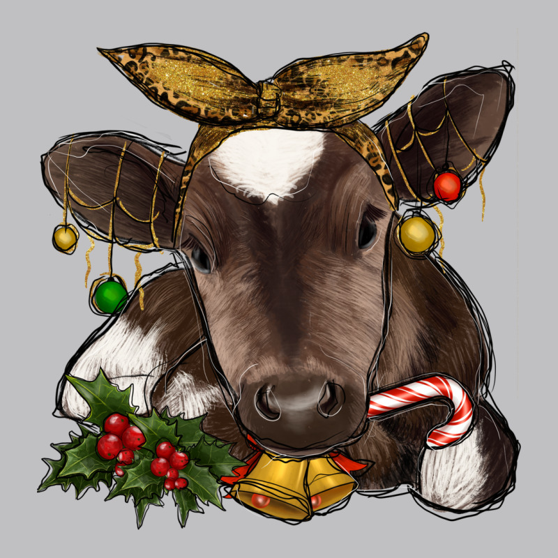 Christmas Baby Cow Long Sleeve Tee by RanaPortraitStore | Teevron
