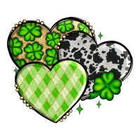 St. Patrick's Day cowhide hearts | Teevron