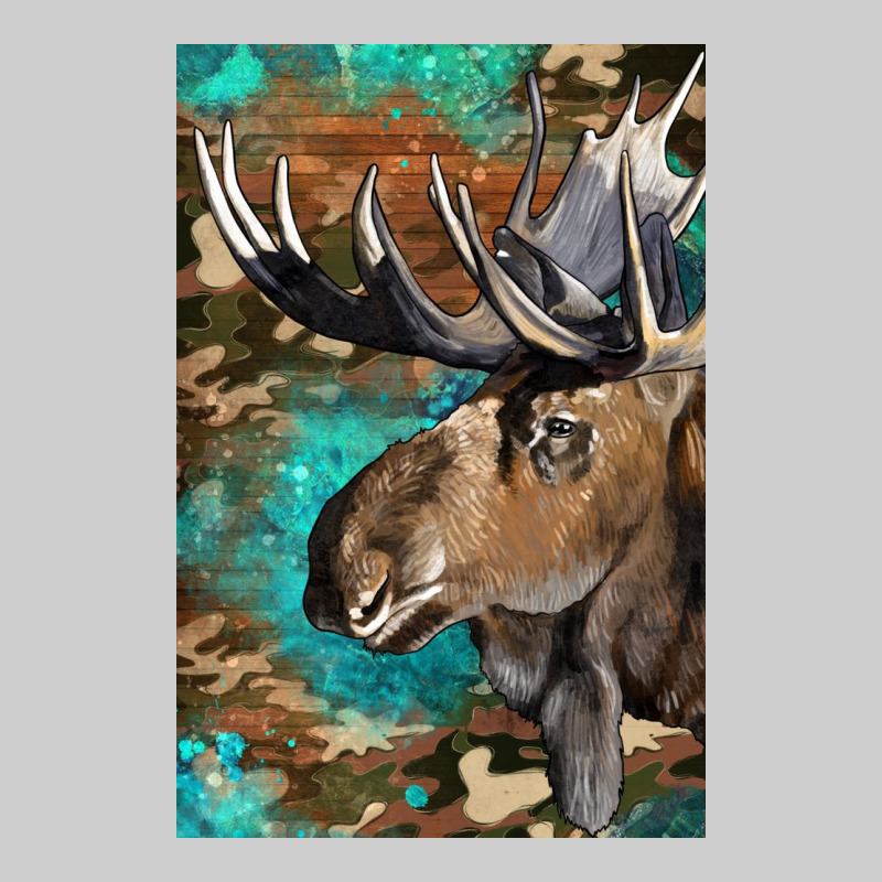 Western Camo Moose Premium Tee by LillyAllenDesigns | Teevron