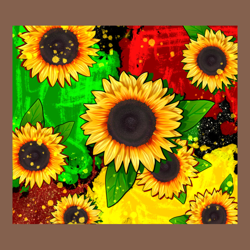 Juneteenth Sunflowers Zipper Hoodie by CowGirlArtShop | Teevron