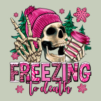 Freezing To Death Winter Skull Ladies Tee | Teevron