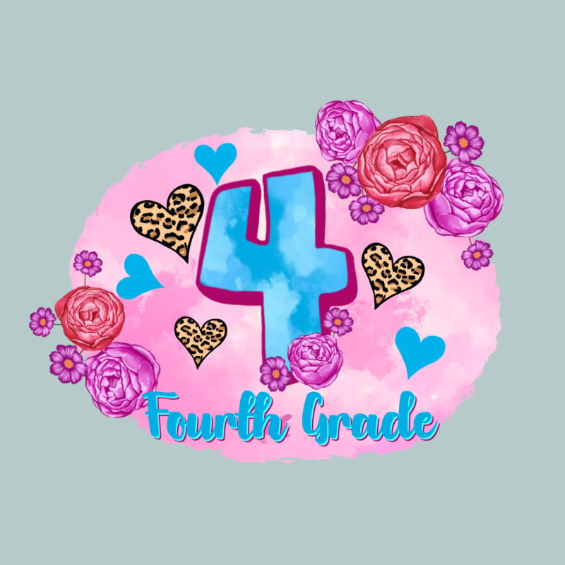 Back To School Flowers Fourth Grade 3200x2400 Heavy Core Tee by AdoDesignShop | Teevron