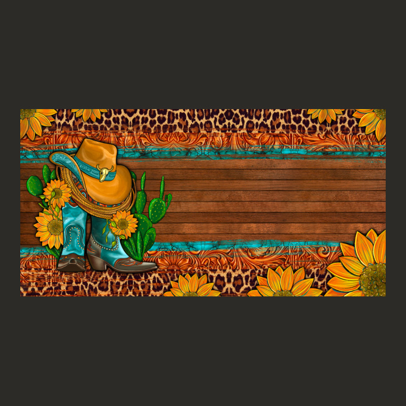 Custom Cowboy Boots Sunflowers And Cactus License Plate Heavy Core Tee by Artiststas | Teevron