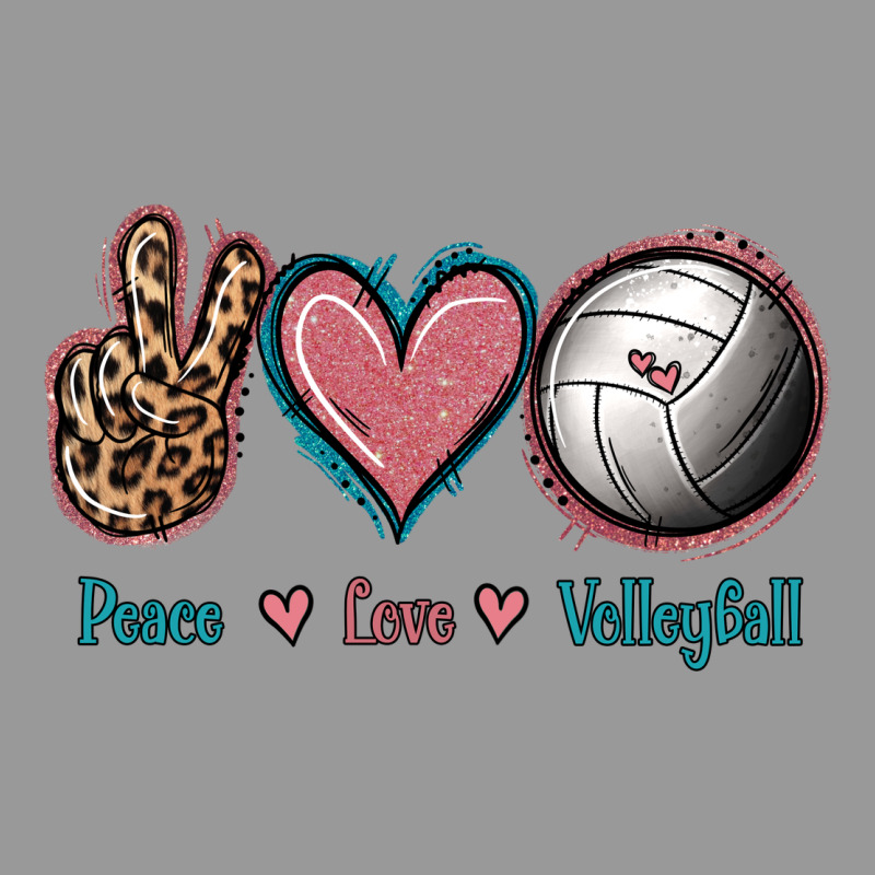 Peace Love Volleyball Vintage Hoodie by Jasminsmagicworld | Teevron